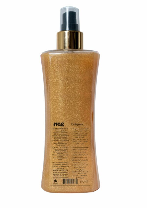 Body Mist With Shimmer – Enigma – 250 ml - Image 2