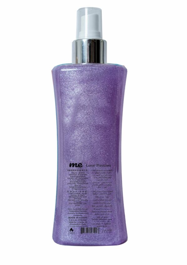 Body Mist With Shimmer – Love Passion – 250 ml - Image 2