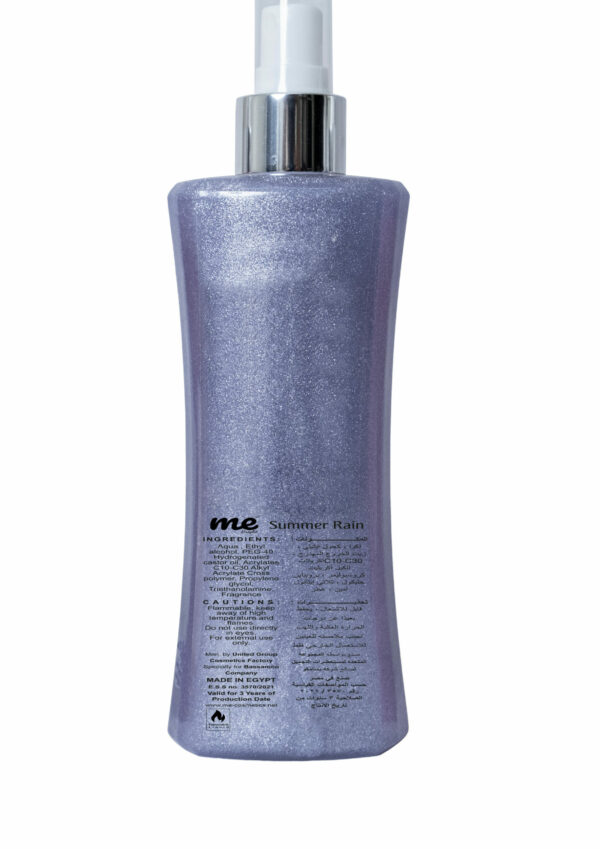 Body Mist With Shimmer – Summer Rain – 150 ml - Image 2