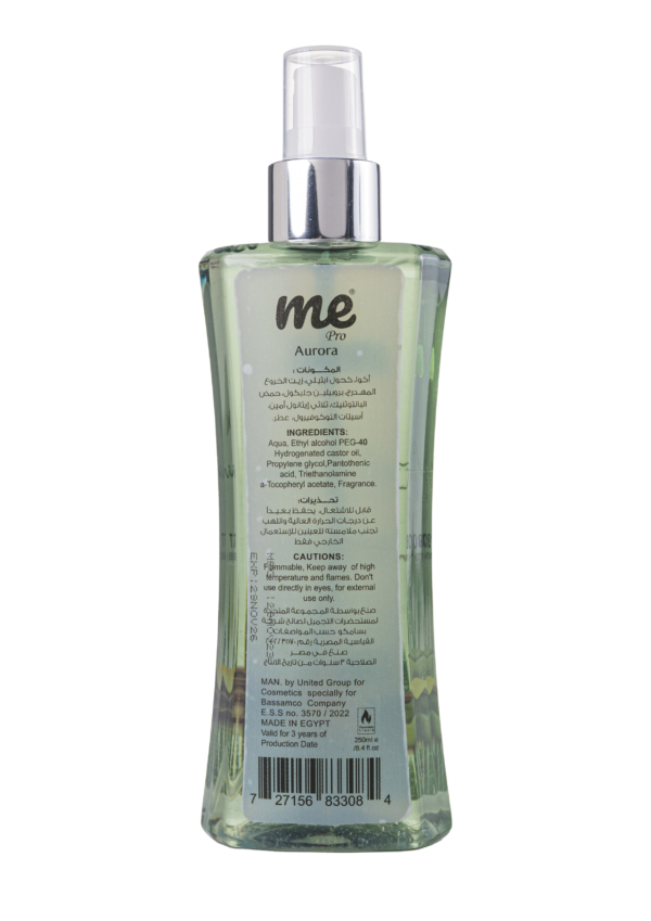 Body Mist With Vitamins – Aurora – 250 ml - Image 2